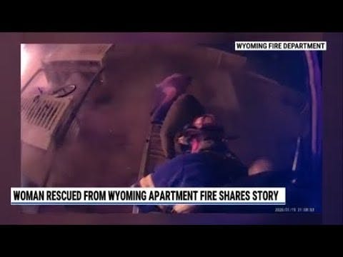 &lsquo;I am going to die&rsquo;: Woman recounts rescue from Wyoming apartment fire