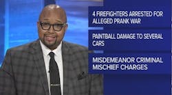 Jacksonville firefighters arrested amid possible paintball 'prank war' incident Jacksonville firefighters arrested amid possible paintball 'prank war' incident