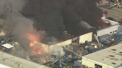 Fire crews battle massive blaze at metal shop (unedited) Fire crews battle massive blaze at metal shop (unedited)