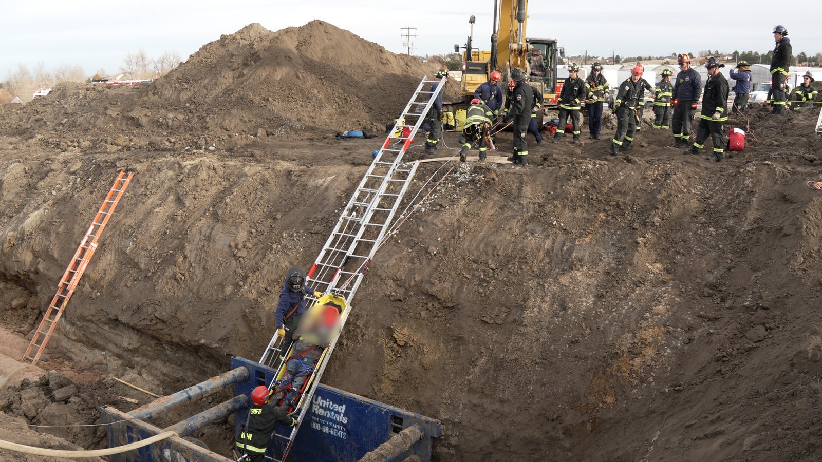 Being diligent about creating a warm zone enables the rescue team space to operate safely.