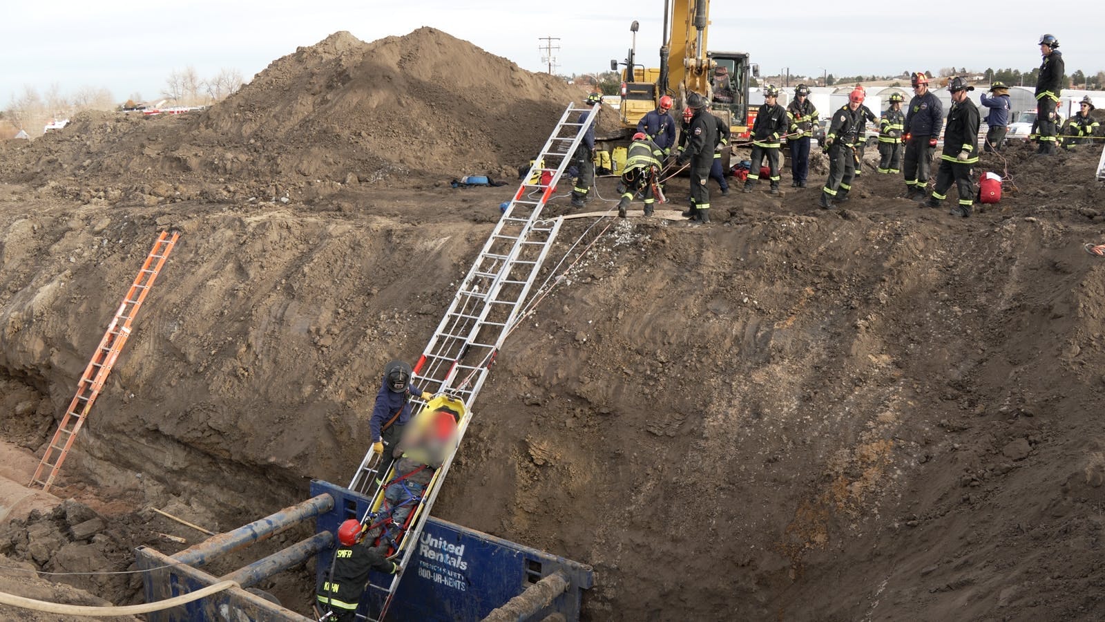 Being diligent about creating a warm zone enables the rescue team space to operate safely.