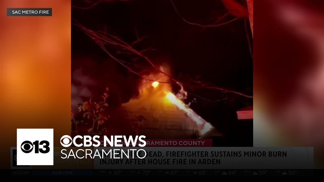 2 dead, firefighter hurt in Arden Arcade house fire