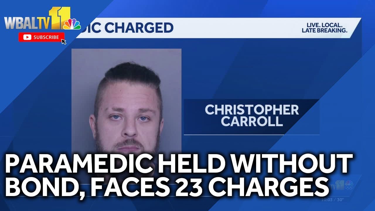 Baltimore County paramedic facing 23 charges for reports of inappropriate behavior