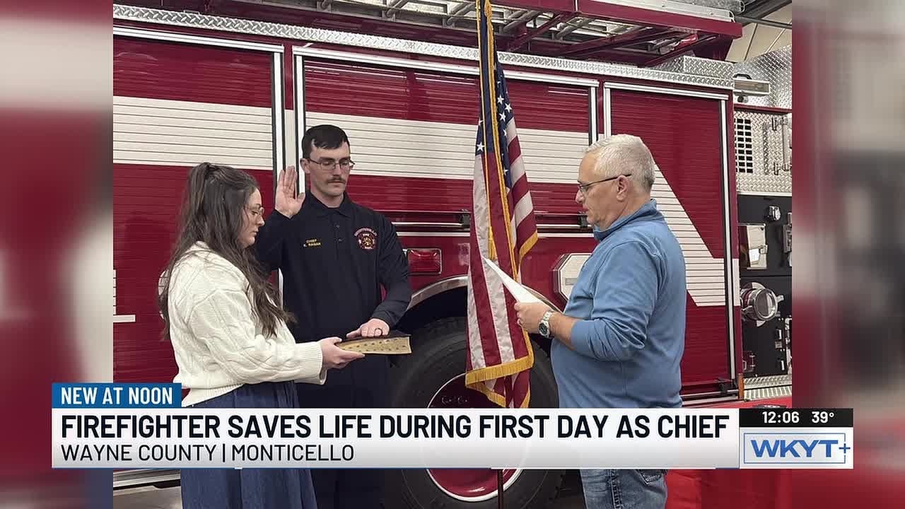 New Monticello fire chief saves man from house fire days after taking office