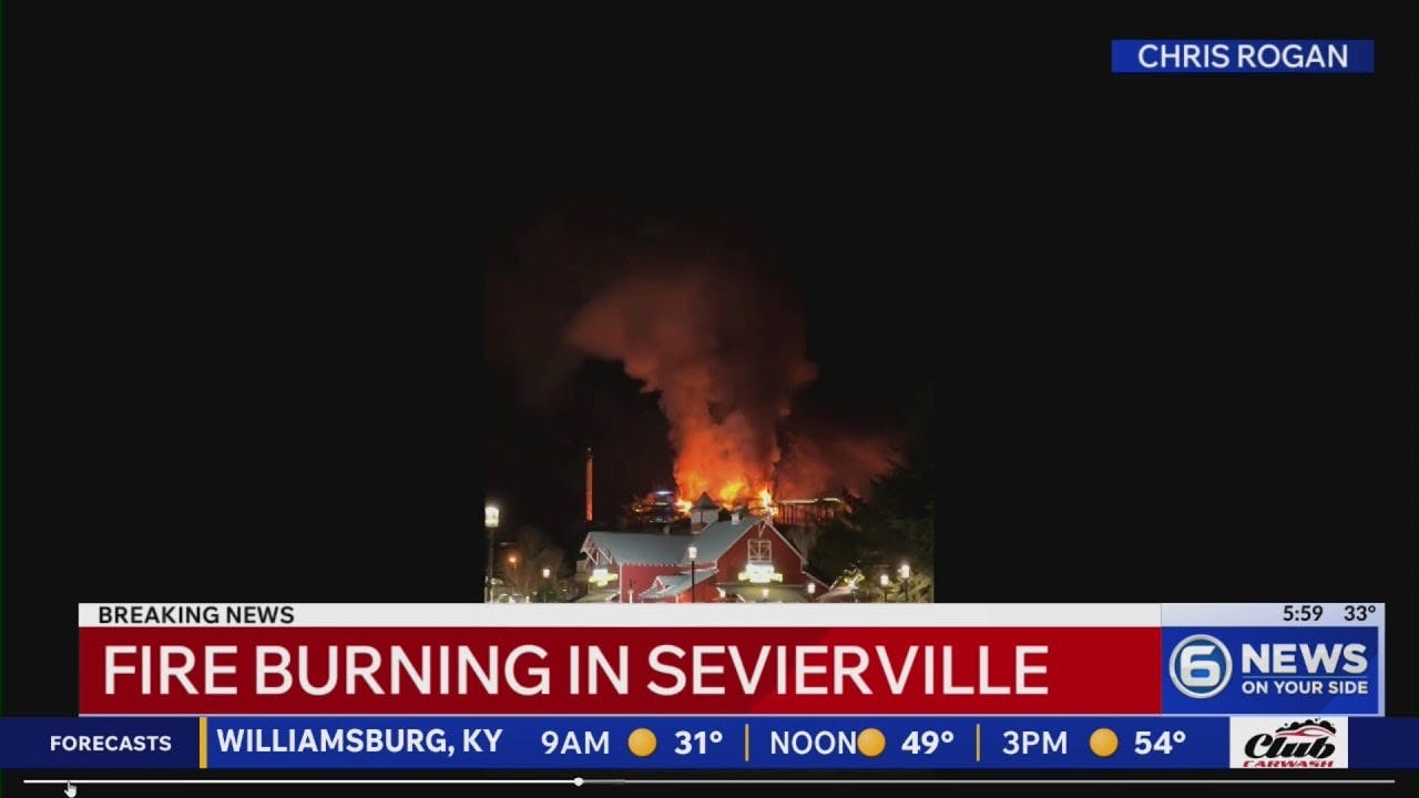 Crews respond to fire at Skyland Ranch in Sevierville