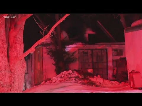 Brief mayday called while fighting Wallingford house fire