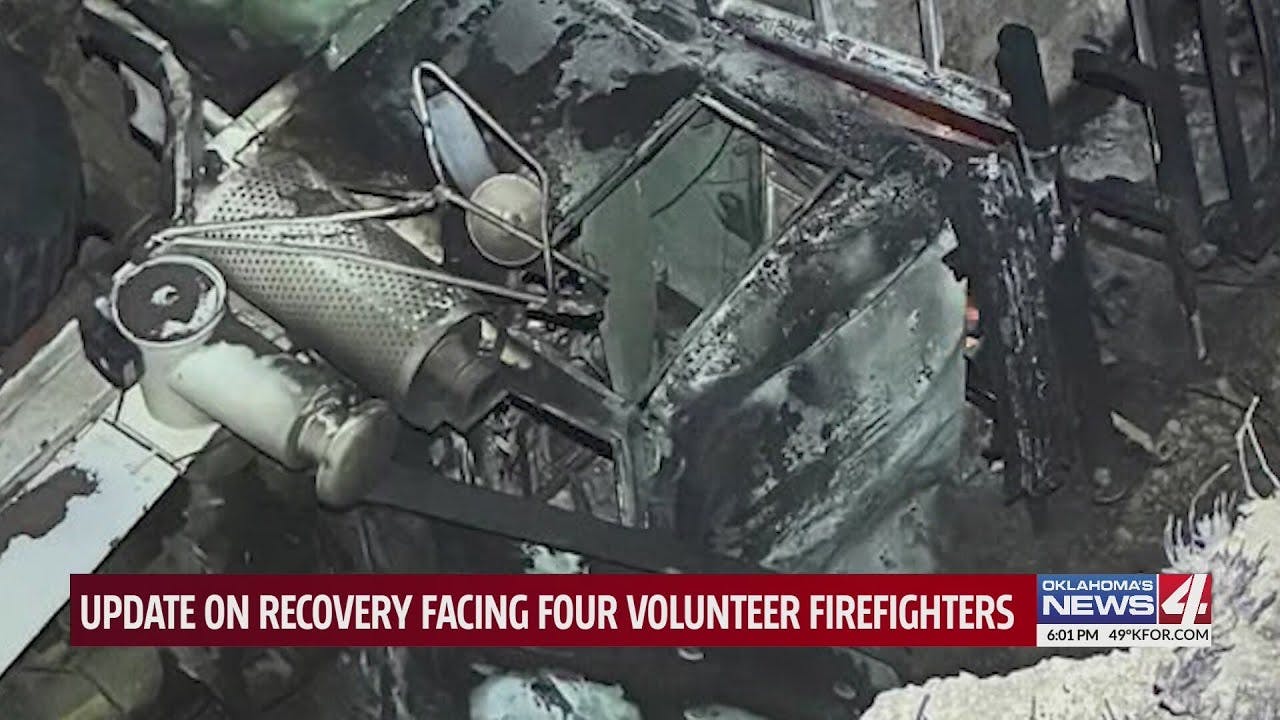 Update on recovery facing four volunteer firefighters