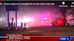 IL Strip Mall Fire IL Strip Mall Fire
