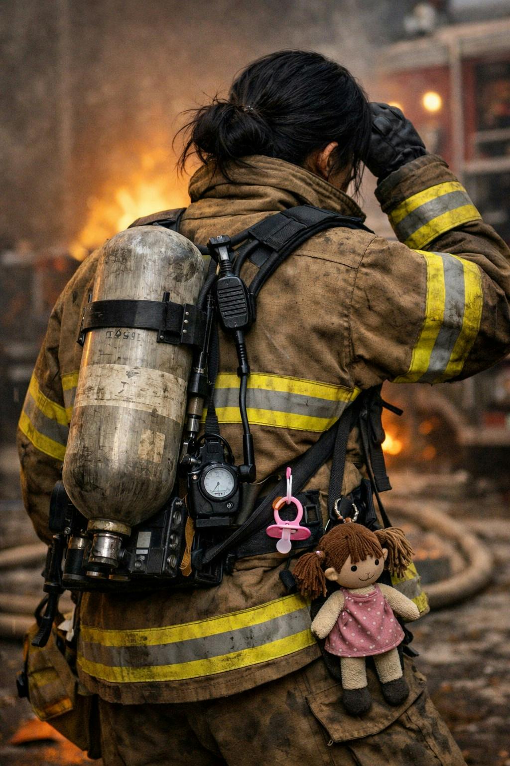 female firefighters mental health wife mother role Cynthia Sato Los Angeles Fire Department