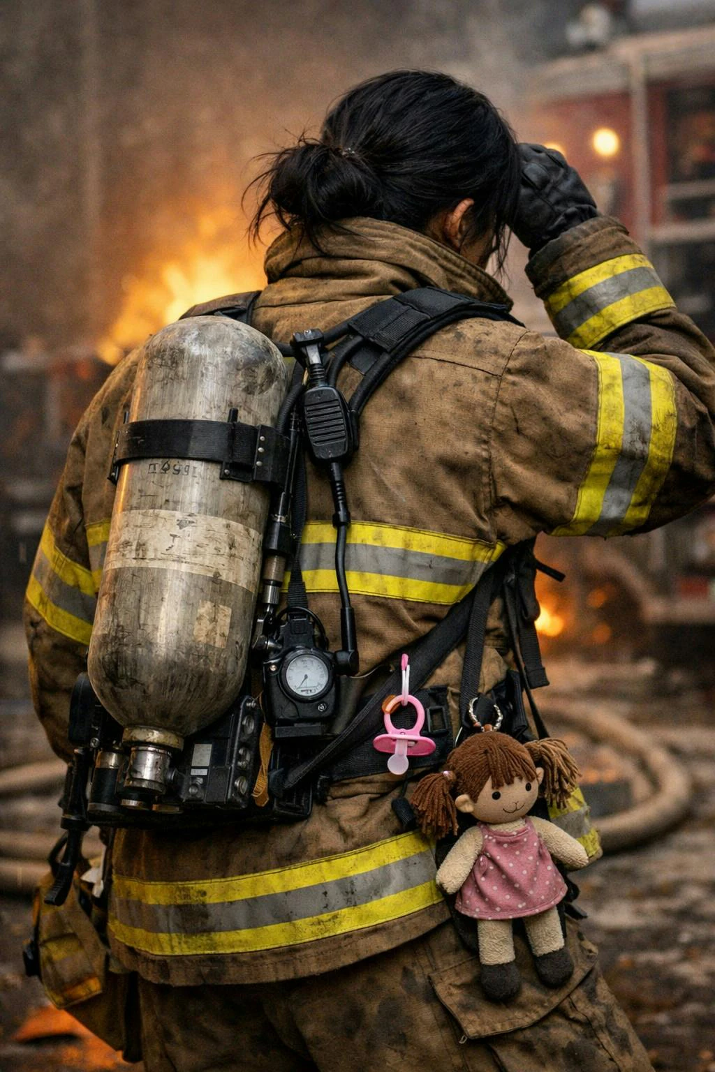 female firefighters mental health wife mother role Cynthia Sato Los Angeles Fire Department