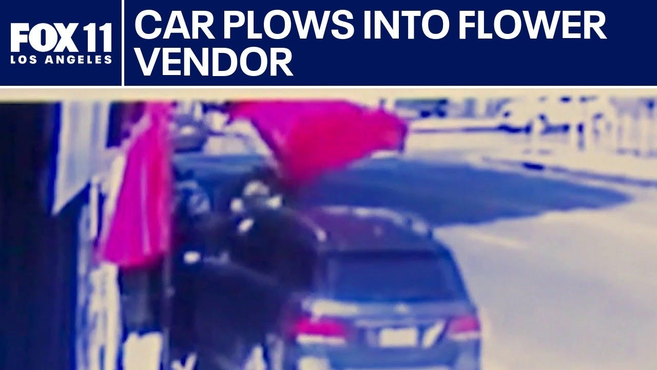 Watch: Vehicle Strikes Vendors on Los Angeles Sidewalk