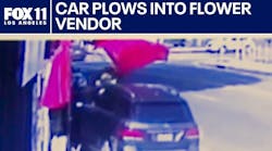 Car crashes in downtown LA vendors Car crashes in downtown LA vendors