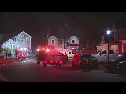 2 firefighters okay after being trapped in Steele Creek home while battling blaze, officials say