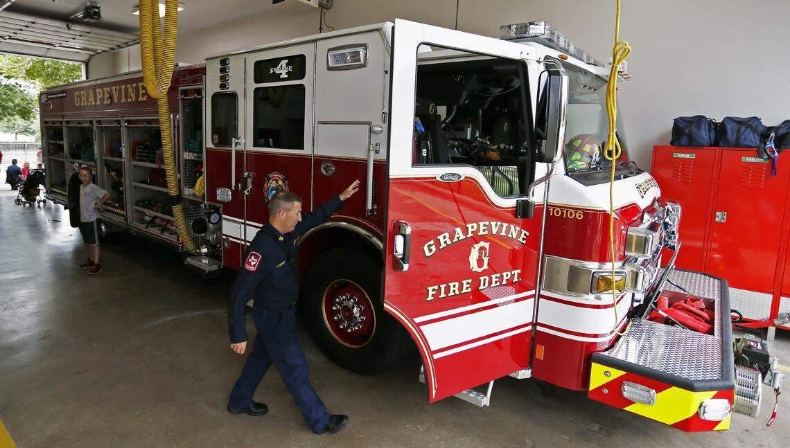 Grapevine city officials propose replacing Engine 1 with a specialized squad and adding a fourth ambulance to meet growing demands, citing studies and successful models from other cities, while the firefighter's union warns of reduced emergency response capacity.