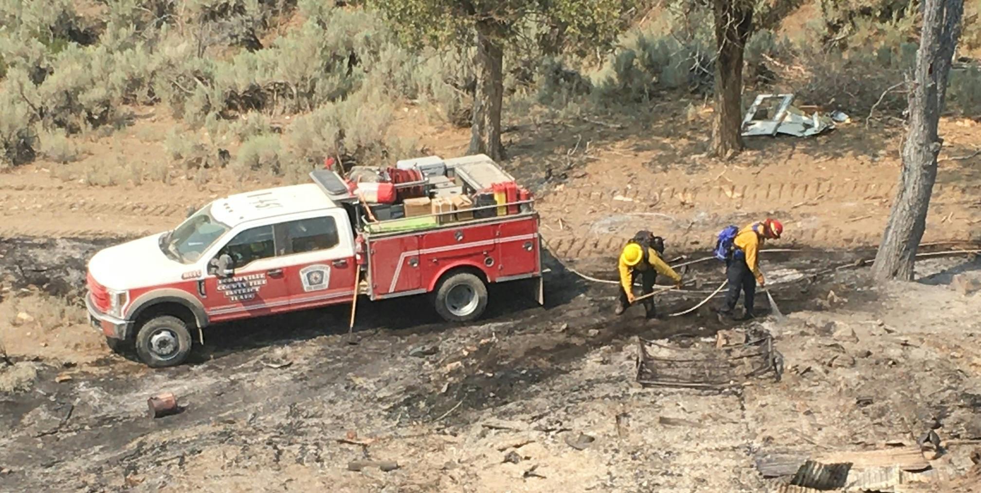 The Idaho Falls, ID, Fire Department (IFFD) uses this Type 6 strictly wildland rig for both on- and off-district responses. It was built with a Bureau of Land Management box and pump setup, remounted onto a 4x4 crew-cab chassis.