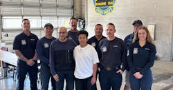 Just seven months after Zeyad Elsuhimi, center, cheated death after he was hit by a truck on his way to school, he stopped by a firehouse to thank Glendale medics and firefighters. Just seven months after Zeyad Elsuhimi, center, cheated death after he was hit by a truck on his way to school, he stopped by a firehouse to thank Glendale medics and firefighters.