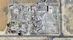 A composite shows the aftermath of the July 1 explosion at the Esparto fireworks plant that killed seven.