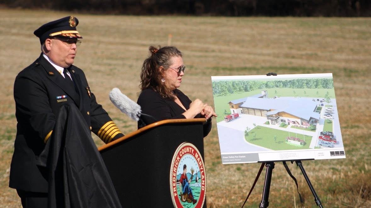 Frederick County Fire Chief Tom Coe discusses the $9.7 million Green Valley fire station.