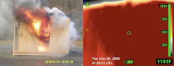 When a thermal imaging camera (TIC) that includes the newest technology encounters an environment that’s beyond its dynamic range, the entire displayed image will display red. When a thermal imaging camera (TIC) that includes the newest technology encounters an environment that’s beyond its dynamic range, the entire displayed image will display red.