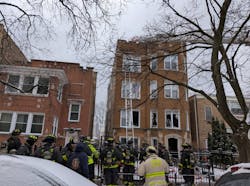 Chicago police shared a bulletin of a person of interest following the Rogers Park fire that claimed the life of firefighter Michael Altman. Chicago police shared a bulletin of a person of interest following the Rogers Park fire that claimed the life of firefighter Michael Altman.