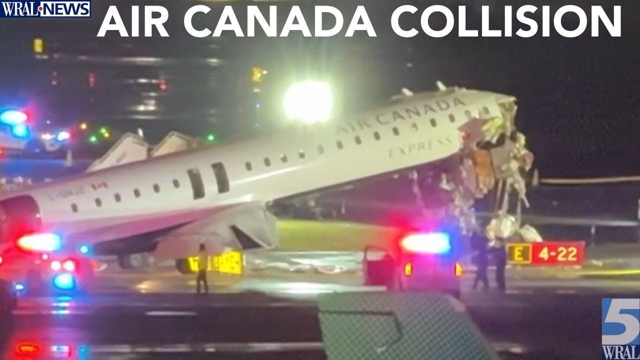 Two Pilots Killed when Plane Hits Fire Truck at LaGuardia