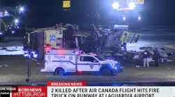 Two Pilots Killed when Jet Hits Fire Truck at LaGuardia Airport