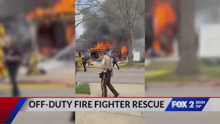 Off-Duty Pattonville, MO, Firefighter Saves Woman from House Fire | Firehouse