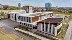 One aspect of creating opportunities for outreach and connection with the public was making Edina Community Health & Safety Center’s (ECHSC) exterior as welcoming as possible. It features warm natural stone and an activated façade that has multiple entry points. For the building’s primary street frontage, a projecting façade interacts with the streetscape; a significant canopy demarcates the main entrance. One aspect of creating opportunities for outreach and connection with the public was making Edina Community Health & Safety Center’s (ECHSC) exterior as welcoming as possible. It features warm natural stone and an activated façade that has multiple entry points. For the building’s primary street frontage, a projecting façade interacts with the streetscape; a significant canopy demarcates the main entrance.