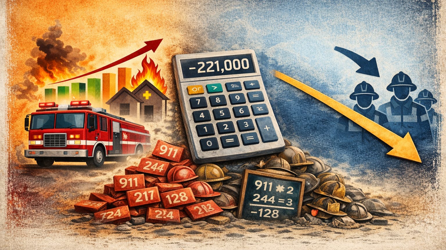 The United States had nearly 898,000 volunteer firefighters in 1984, according to the NFPA. By 2020, that number had fallen to approximately 677,000, while the U.S. population grew by 40 percent.