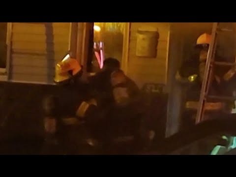Watch: Two Philadelphia Firefighters Pulled out of House Fire