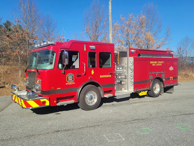 Engine 71 of the Howard County, MD, Department of Fire and Rescue Services (HCDFRS) is assigned one of three 2025 Spartan 1,500-gpm pumpers that were built by Fouts Fire. It&rsquo;s equipped with a 1,000-gallon tank and has an overall length of just over 32 feet.