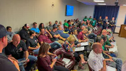 Salisbury police and firefighters filed the council chambers Monday as officials consider repealing collective bargaining rights for most city employees. Salisbury police and firefighters filed the council chambers Monday as officials consider repealing collective bargaining rights for most city employees.