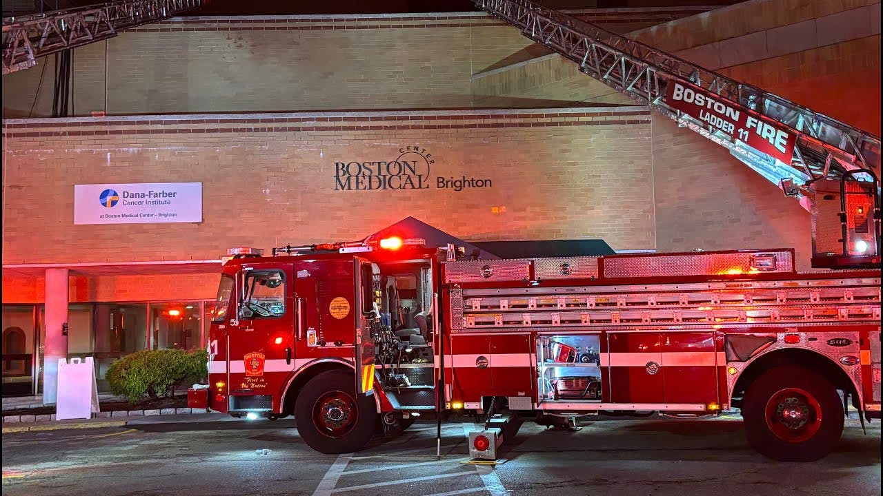 Fire forces ICU patient evacuations at Boston Medical Center in Brighton