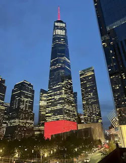 National landmarks like the World Trade Center are involved with the Light the Night tribute. National landmarks like the World Trade Center are involved with the Light the Night tribute.