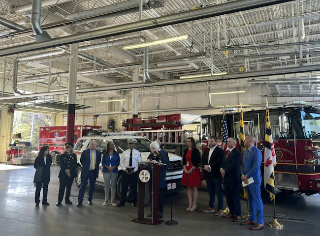 The proposed fiscal 2027 budget includes over $3 million to hire 12 additional battalion chiefs for Baltimore County's Fire Department.