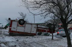 In 2008, AFD Engine 6 members walked away uninjured after their apparatus rolled over during a response because they were wearing seatbelts. In 2008, AFD Engine 6 members walked away uninjured after their apparatus rolled over during a response because they were wearing seatbelts.