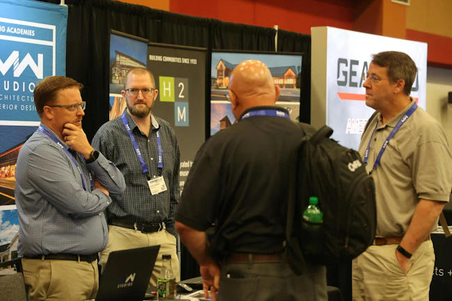Three key elements of the Station Design Conference include education, networking, and resource gathering from exhibitors.