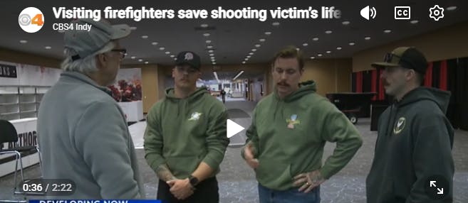 Indianapolis Gunshot Victim Treated by Cobb County, GA, Firefighters in Town for FDIC