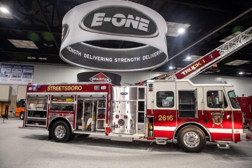 E-ONE's Display Includes Select Series Aerial, Pumper and ARFF