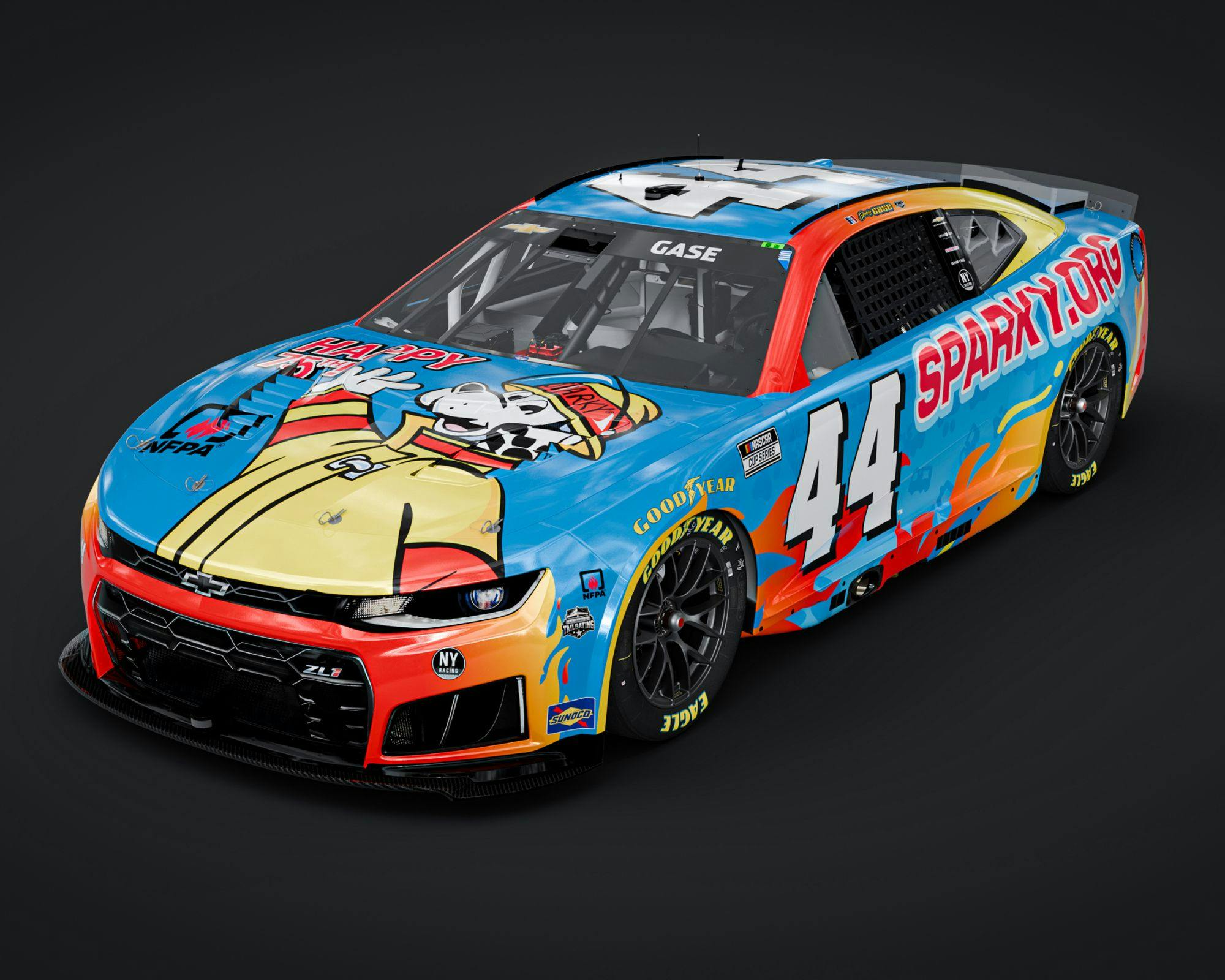 NFPA, Joey Gase to Celebrate Sparky the Fire Dog at Talladega Superspeedway