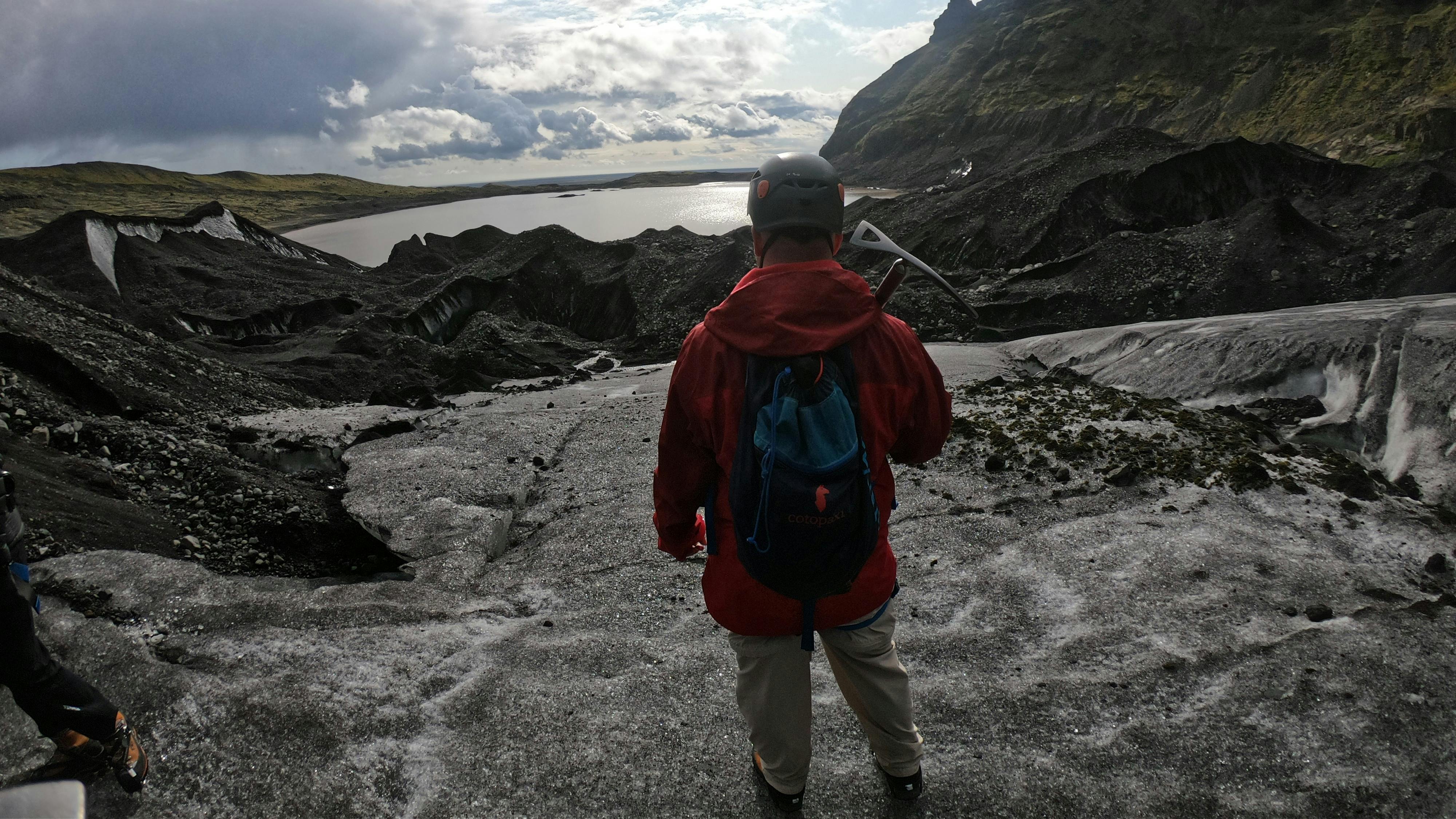 fire department captain on mountain ridge benefiting from new perspective about control and awareness