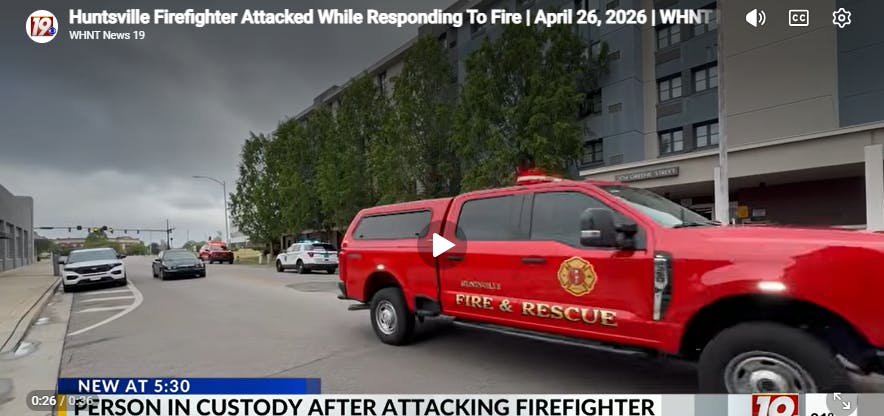 Huntsville, AL Firefighter Attacked on Call
