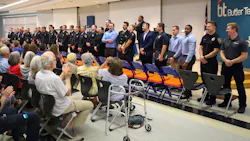graduating class of paramedics and EMTs