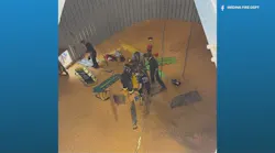 Male rescued after found 'buried up to his chest in corn' inside Medina Township grain bin