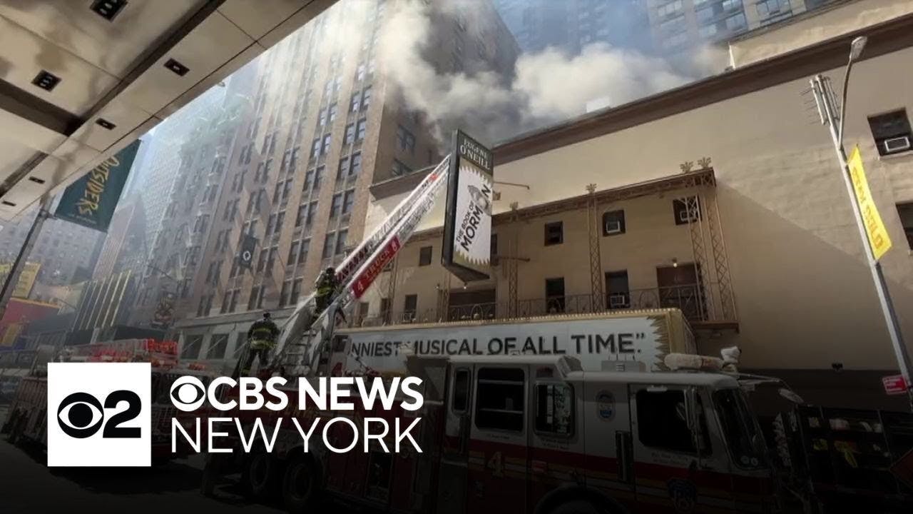 Fire Damages 'The Book of Mormon' Theater in New York City's Broadway District