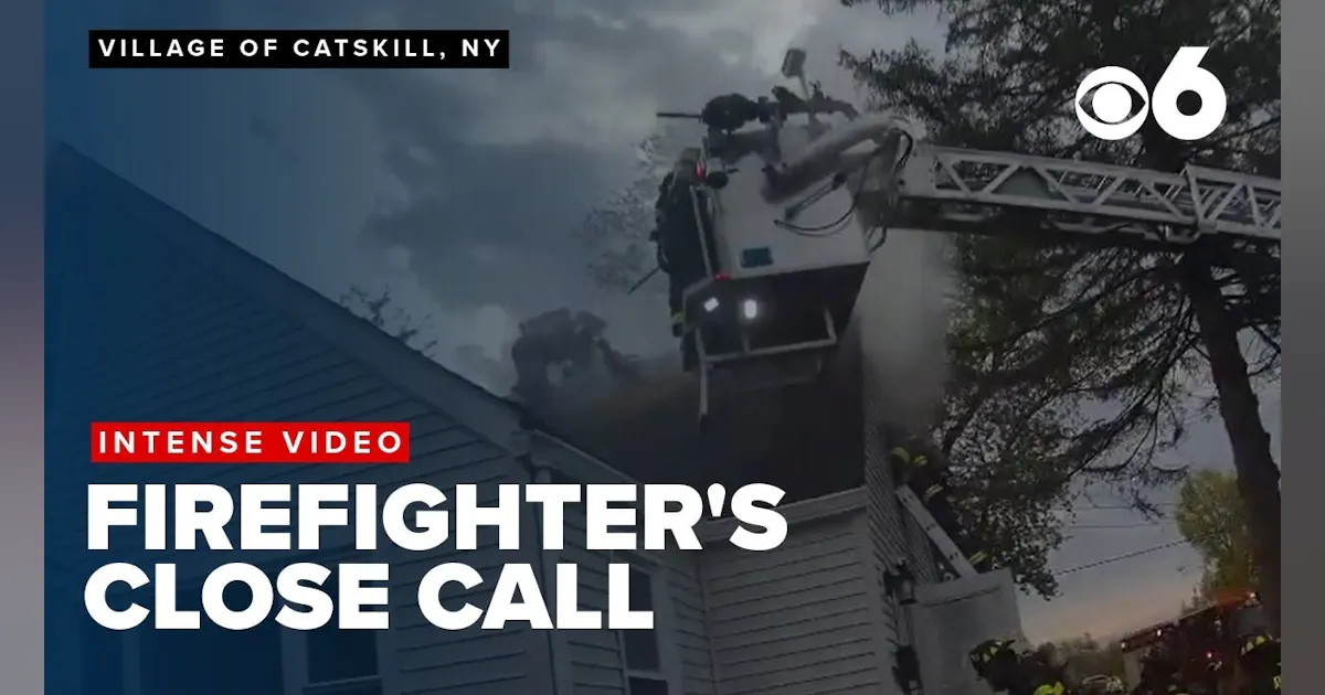 Watch: Stairwell Collapse, Rescue Effort at Catskill, NY, House Fire ...