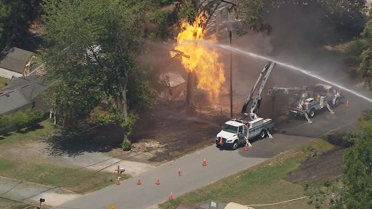 'We were close,' Matthews, NC. Fire Chief Says after Gas Line Blows