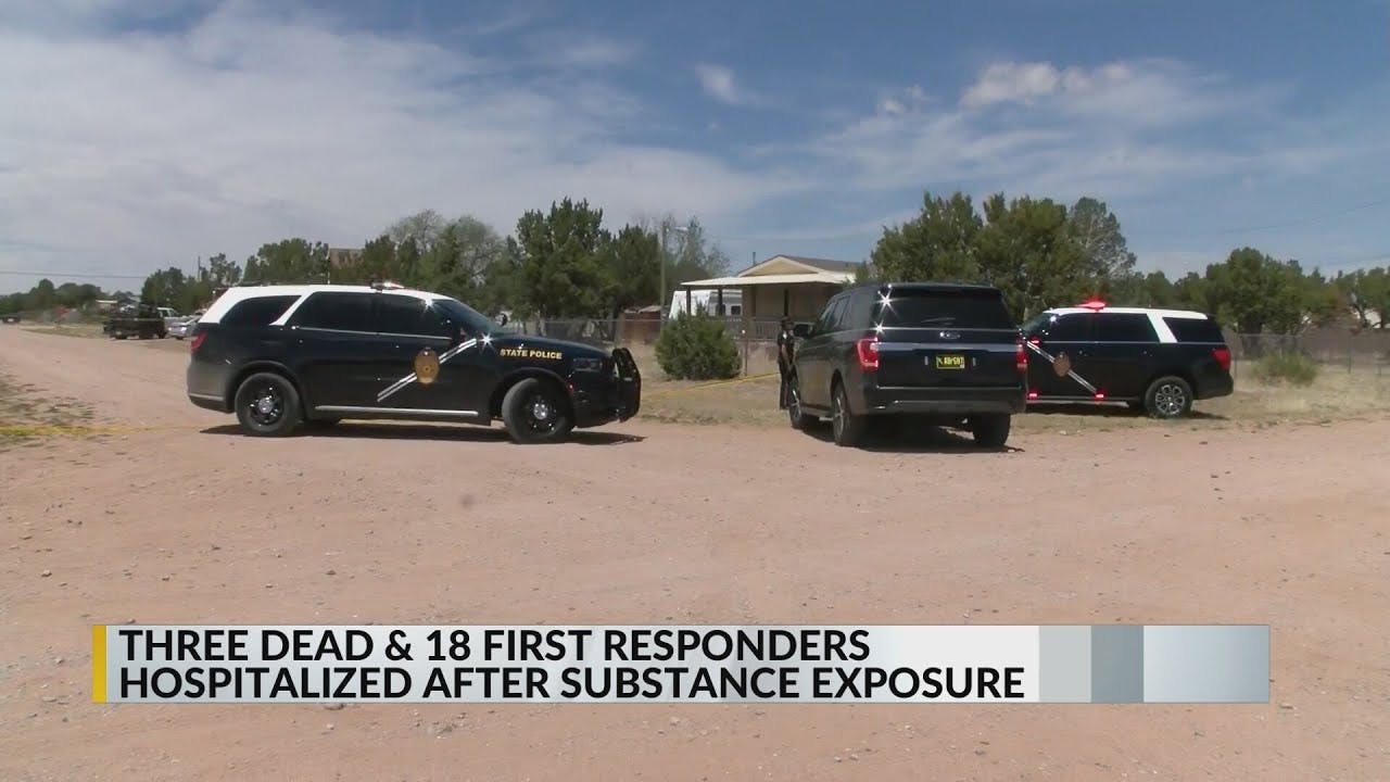 Three dead, 18 first responders taken to the hospital after possible hazmat situation in Mountainair