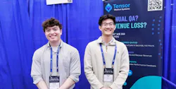 Co-founders Gavin Trongnetpanya (left) and Ayden Ng (right) at the Tensor Medical Systems booth during the American Ambulance Association Annual Conference & Trade Show in Las Vegas, April 2026. Co-founders Gavin Trongnetpanya (left) and Ayden Ng (right) at the Tensor Medical Systems booth during the American Ambulance Association Annual Conference & Trade Show in Las Vegas, April 2026.