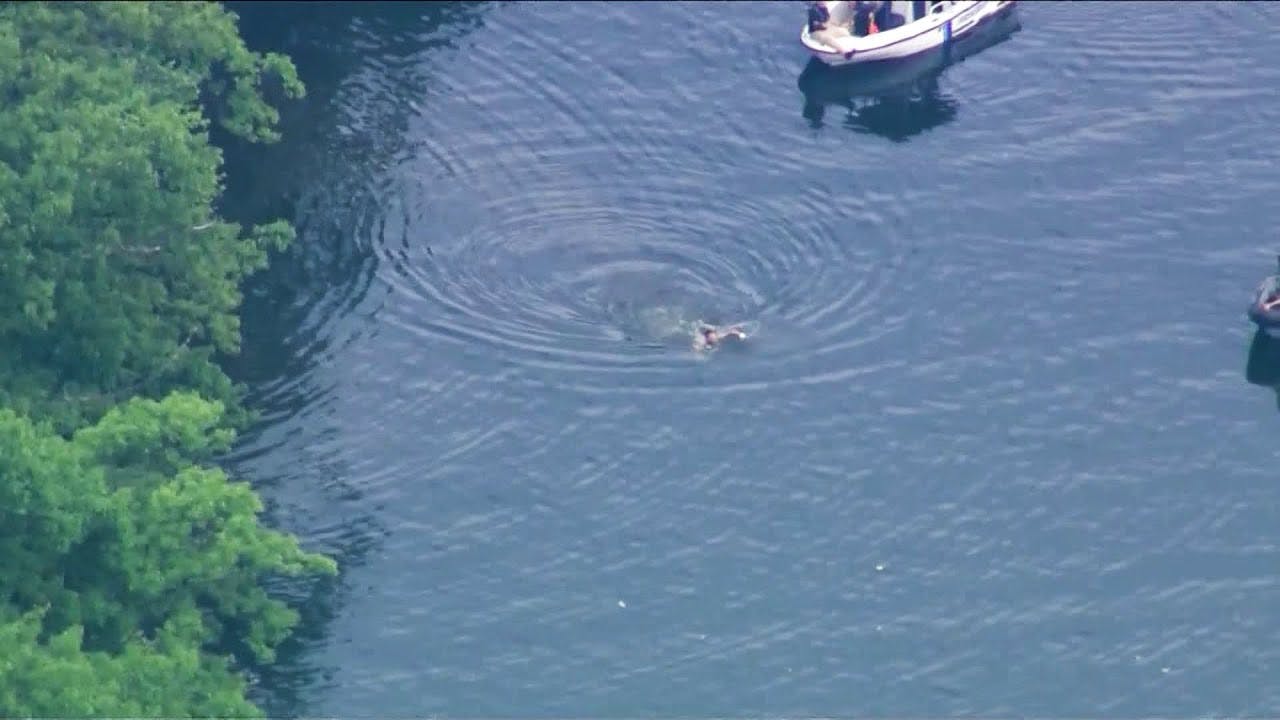 Patient escapes ambulance, jumps into Massachusetts lake